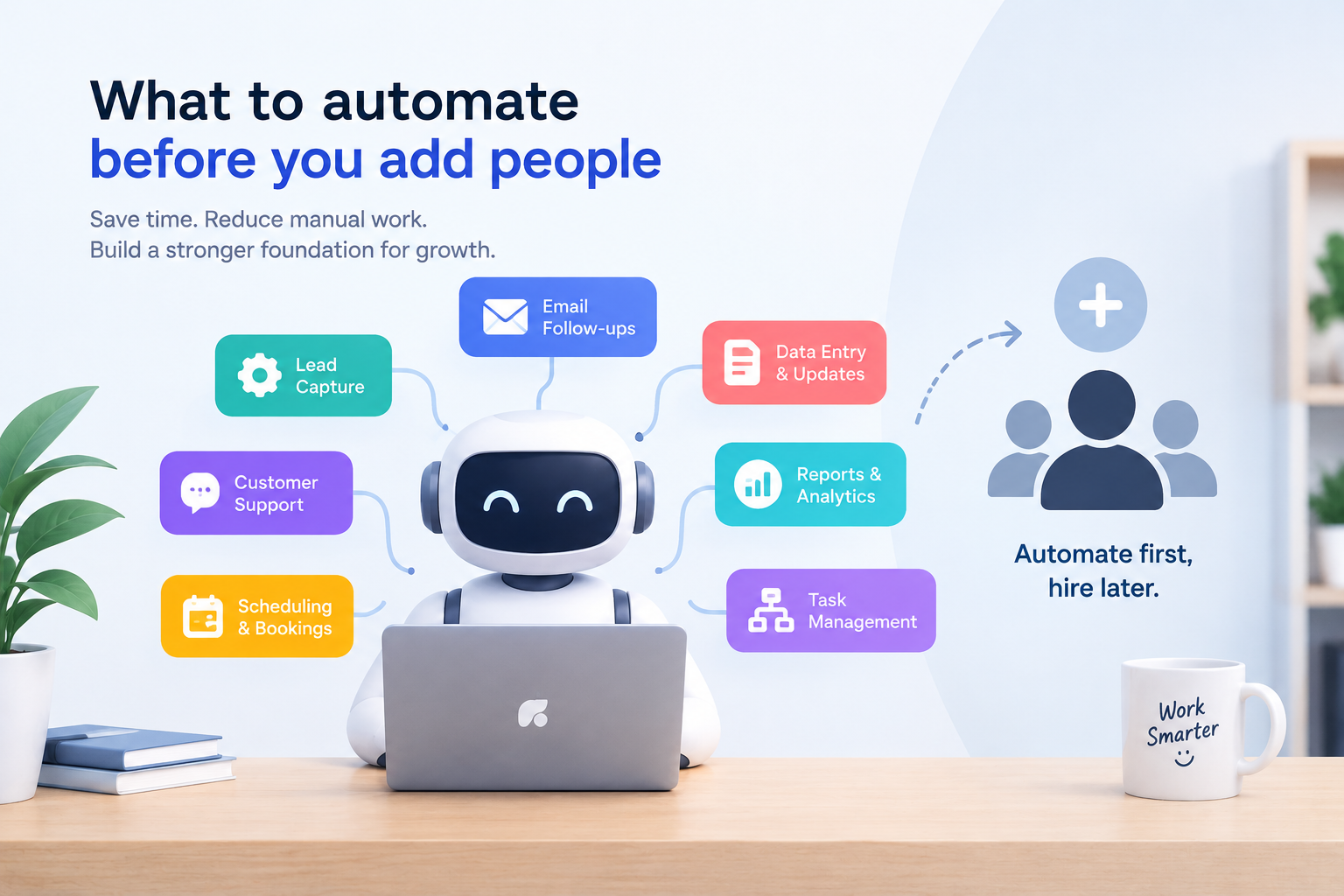 What to automate before you add people