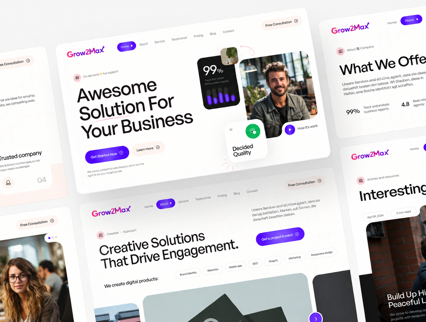 Website design work